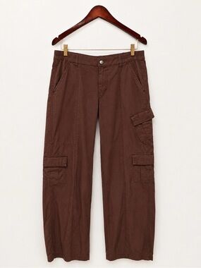 PacSun Low Rise Puddle Cargo Pants Brown Size Small Y2K Utility